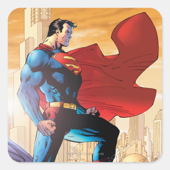 Superman Daily Planet Square Sticker (Front)