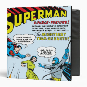 Superman (Double-Feature with Batman) 3 Ring Binder