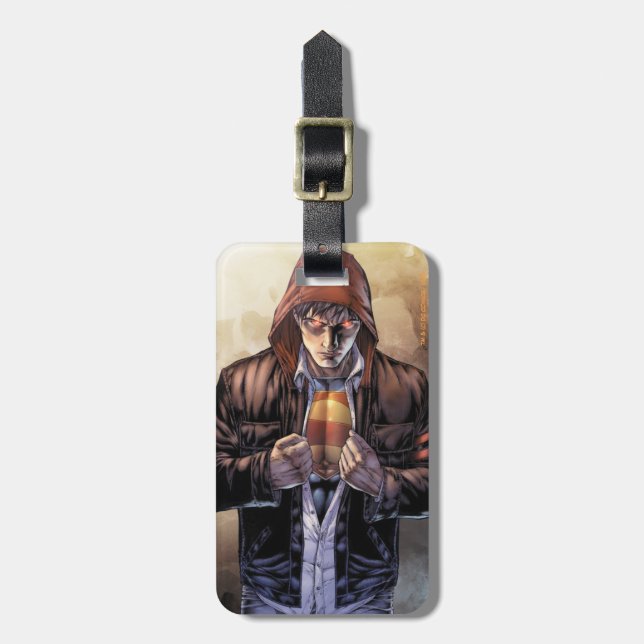 Superman Earth Cover Luggage Tag (Front Vertical)