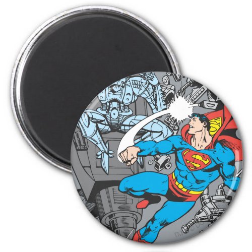 Superman Fights Brainiac Magnet