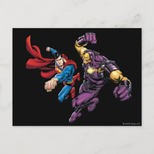 Superman Fights Enemy 2 Postcard