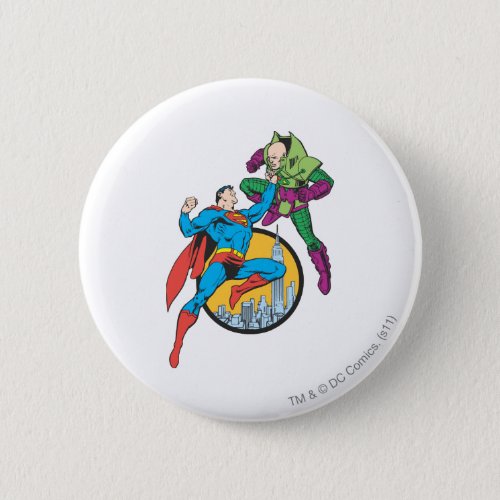 Superman Fights Lex Luthor Button