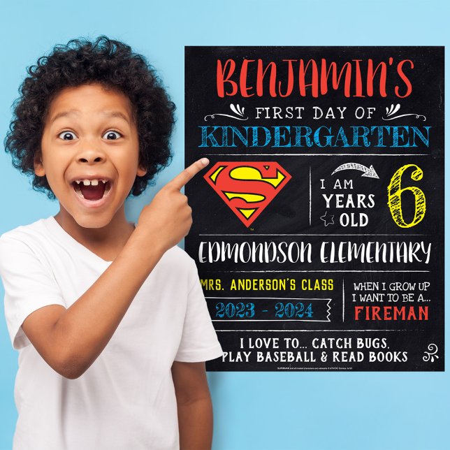 Superman | First or Last Day of School Poster (Creator Uploaded)
