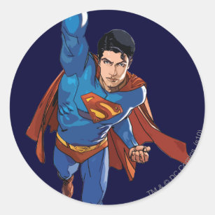 Sticker mural enfant Superman volant