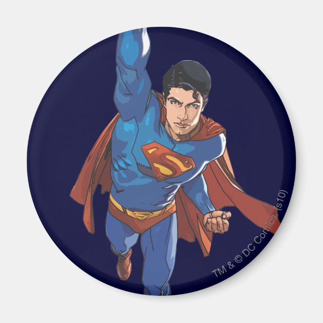 Superman Flying Forward Magnet (Front)