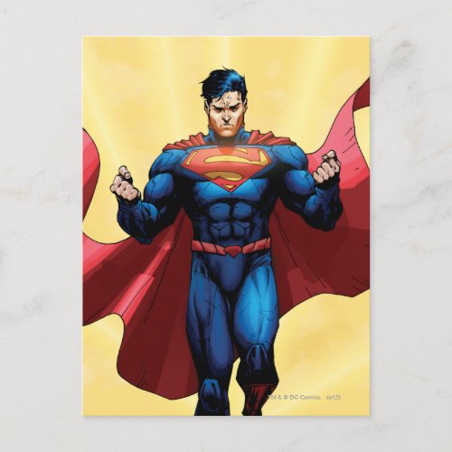 Superman Flying Postcard