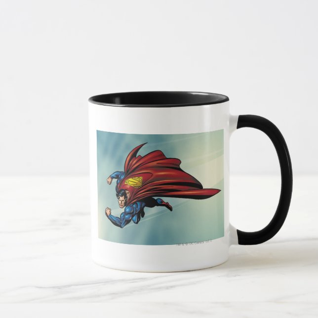 Superman flys with cape mug (Right)