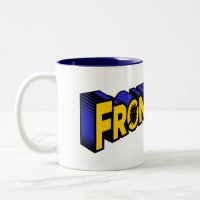 superman front liner thank you Two-Tone coffee mug