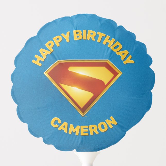 Superman Golden S Shield Brilliance Balloon (Front)