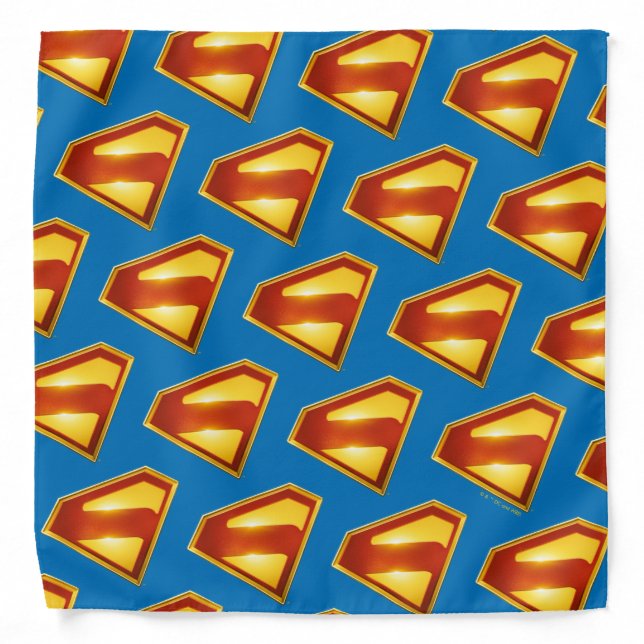 Superman Golden S Shield Brilliance Bandana (Front)