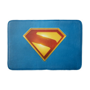 Superman Golden S Shield Brilliance Bath Mat