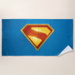 Superman Golden S Shield Brilliance Beach Towel<br><div class="desc">Shine bright with the legendary symbol of hope! This stunning design features the iconic Superman “S” shield rendered in radiant gold and deep crimson, glowing with heroic intensity against a bold blue background. The sleek metallic finish and rich color gradients give this emblem a powerful, modern edge—perfect for fans who...</div>