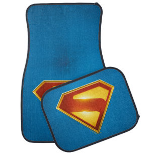 Superman Golden S Shield Brilliance Car Floor Mat