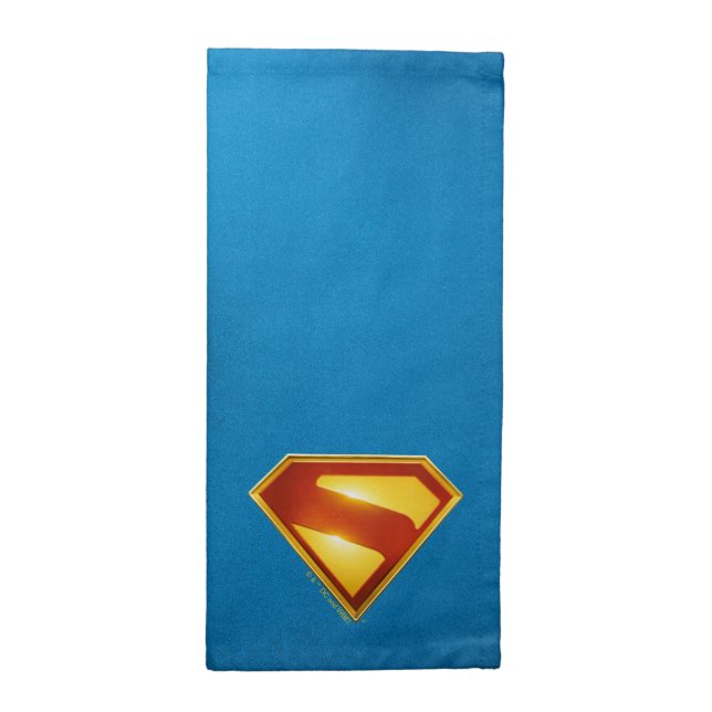 Superman Golden S Shield Brilliance Cloth Napkin (Half Fold)
