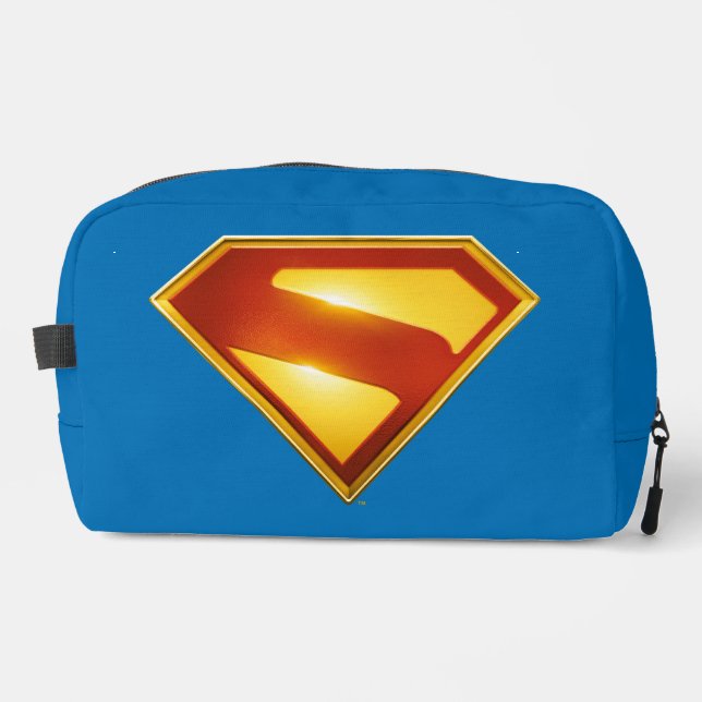 Superman Golden S Shield Brilliance Dopp Kit (Front)