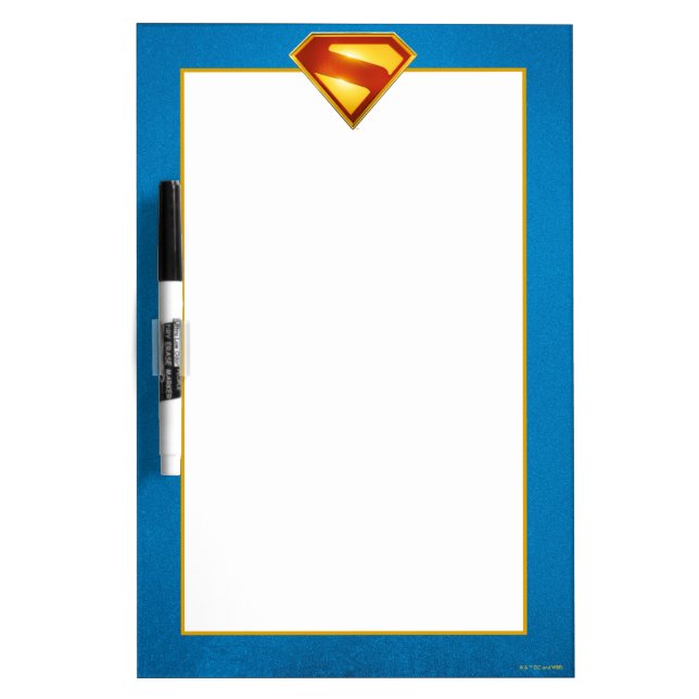 Superman Golden S Shield Brilliance Dry Erase Board (Front)