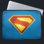 Superman Golden S Shield Brilliance Laptop Sleeve<br><div class="desc">Shine bright with the legendary symbol of hope! This stunning design features the iconic Superman “S” shield rendered in radiant gold and deep crimson, glowing with heroic intensity against a bold blue background. The sleek metallic finish and rich color gradients give this emblem a powerful, modern edge—perfect for fans who...</div>