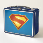 Superman Golden S Shield Brilliance Metal Lunch Box