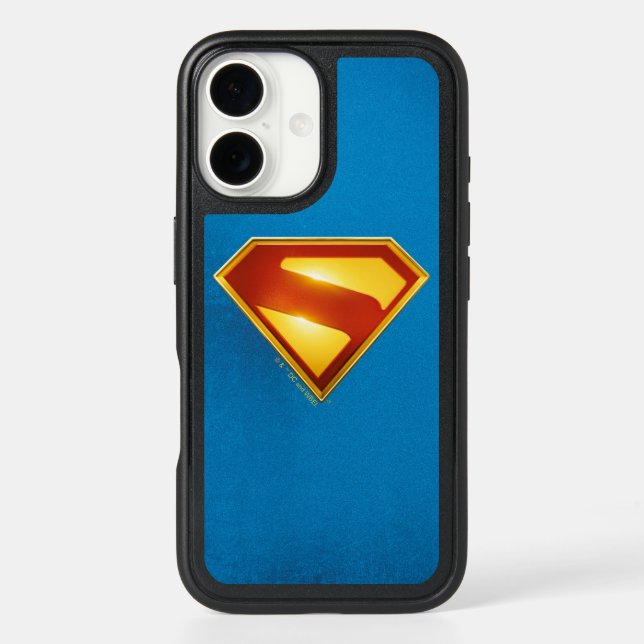 Superman Golden S Shield Brilliance Otterbox iPhone Case (Back)