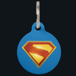 Superman Golden S Shield Brilliance Pet ID Tag<br><div class="desc">Shine bright with the legendary symbol of hope! This stunning design features the iconic Superman “S” shield rendered in radiant gold and deep crimson, glowing with heroic intensity against a bold blue background. The sleek metallic finish and rich color gradients give this emblem a powerful, modern edge—perfect for fans who...</div>