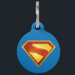Superman Golden S Shield Brilliance Pet ID Tag<br><div class="desc">Shine bright with the legendary symbol of hope! This stunning design features the iconic Superman “S” shield rendered in radiant gold and deep crimson, glowing with heroic intensity against a bold blue background. The sleek metallic finish and rich color gradients give this emblem a powerful, modern edge—perfect for fans who...</div>