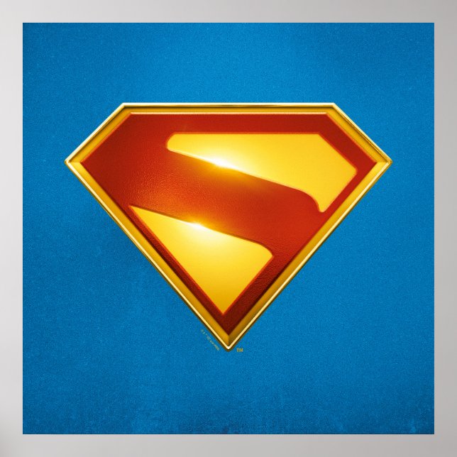 Superman Golden S Shield Brilliance Poster (Front)