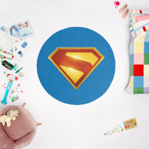 Superman Golden S Shield Brilliance Rug