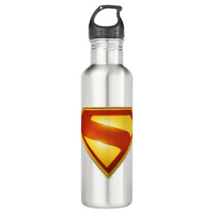 Superman Golden S Shield Brilliance Stainless Steel Water Bottle