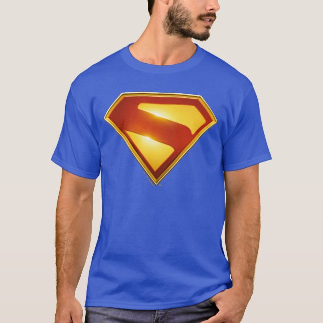 Superman Golden S Shield Brilliance T-Shirt (Front)