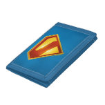 Superman Golden S Shield Brilliance Trifold Wallet
