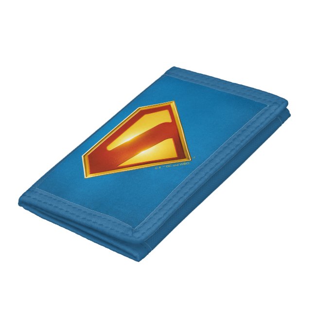Superman Golden S Shield Brilliance Trifold Wallet (Bottom)