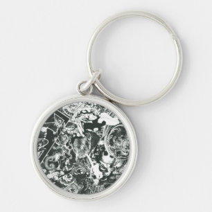 Superman Gray Collage Keychain