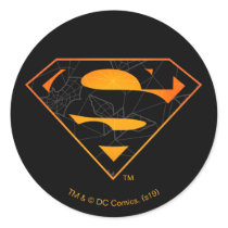 Superman | Halloween Inspired Logo Classic Round Sticker