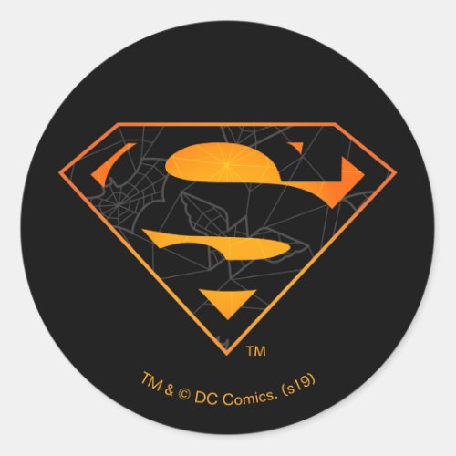 Superman  Halloween Inspired Logo Classic Round Sticker