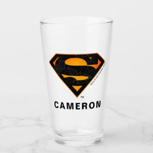 Superman Halloween Inspired Logo Glass