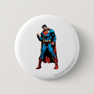 Superman  - Hand in fist Pinback Button