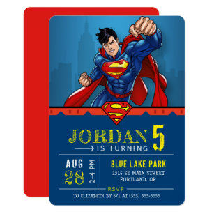 superman baby shower invitations