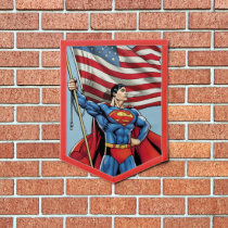 Superman Holding US Flag