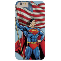 Superman Holding US Flag Barely There iPhone 6 Plus Case