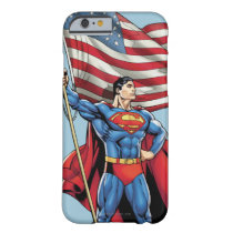 Superman Holding US Flag Barely There iPhone 6 Case