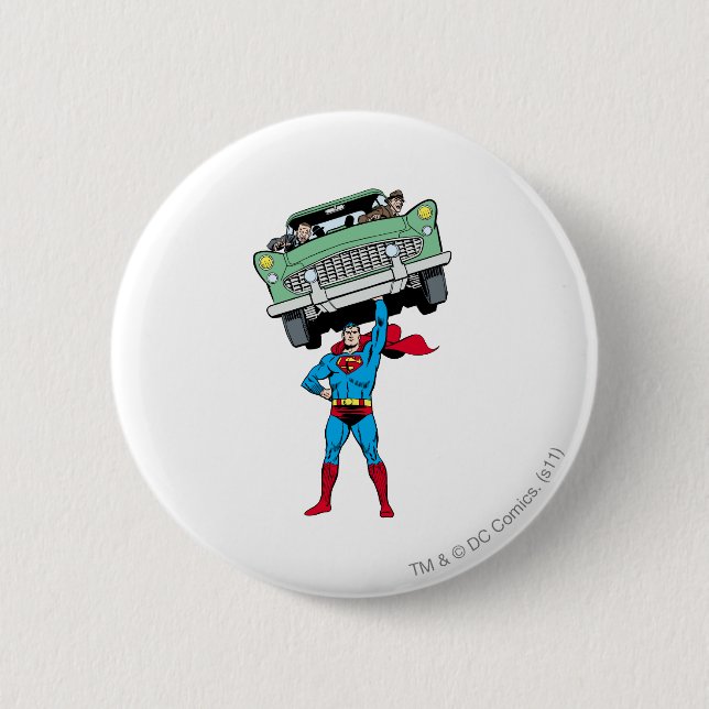 Superman holds a car button (Front)