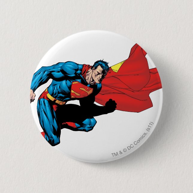 Superman in Shadow 2 Pinback Button (Front)
