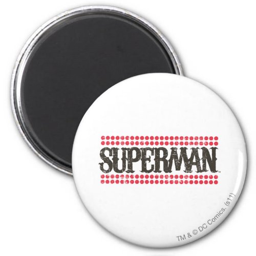 Superman  Its Showtime Letters Logo Magnet