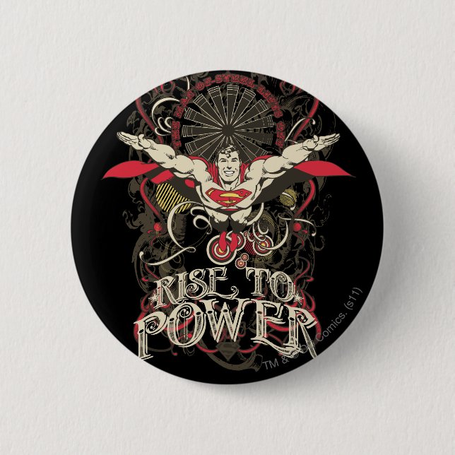 Superman - It's Showtime! Poster Button (Front)