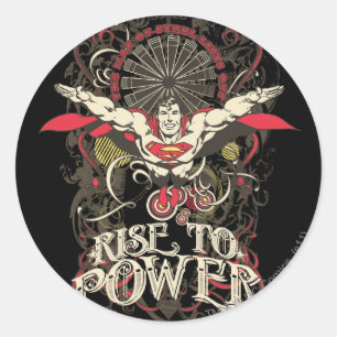 Superman - It's Showtime! Poster Classic Round Sticker