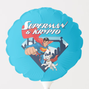 Superman & Krypto Soar Balloon