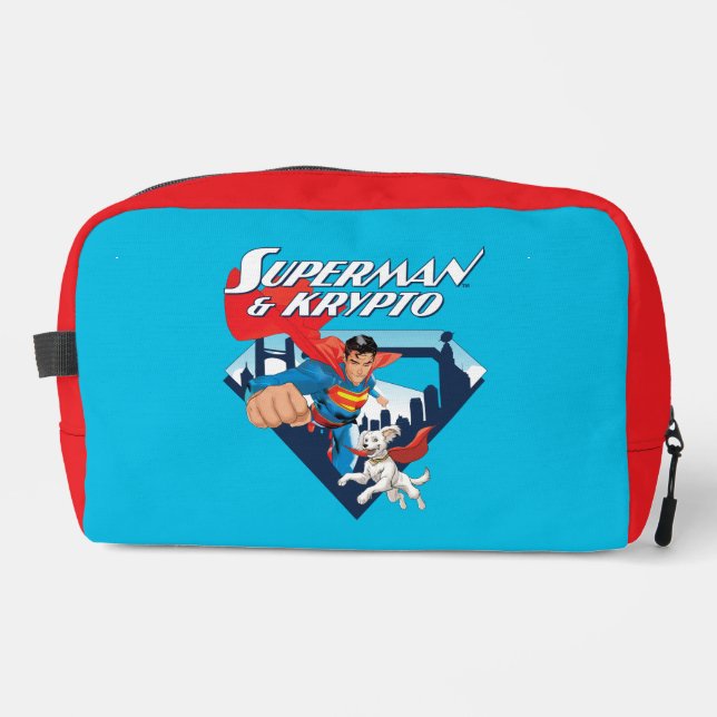 Superman & Krypto Soar Dopp Kit (Front)