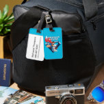 Superman & Krypto Soar Luggage Tag<br><div class="desc">Get ready for double the heroics with this action-packed design featuring Superman and his super-powered pup, Krypto! Bursting out of the classic “S” shield backdrop with the Metropolis skyline behind them, this dynamic duo is all smiles (and capes) as they rocket into action. Superman leads with his iconic red and...</div>