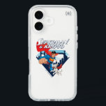 Superman & Krypto Soar iPhone 16 Case<br><div class="desc">Get ready for double the heroics with this action-packed design featuring Superman and his super-powered pup, Krypto! Bursting out of the classic “S” shield backdrop with the Metropolis skyline behind them, this dynamic duo is all smiles (and capes) as they rocket into action. Superman leads with his iconic red and...</div>