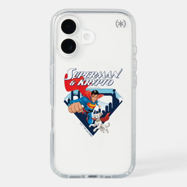 Superman & Krypto Soar Speck iPhone Case (Front)